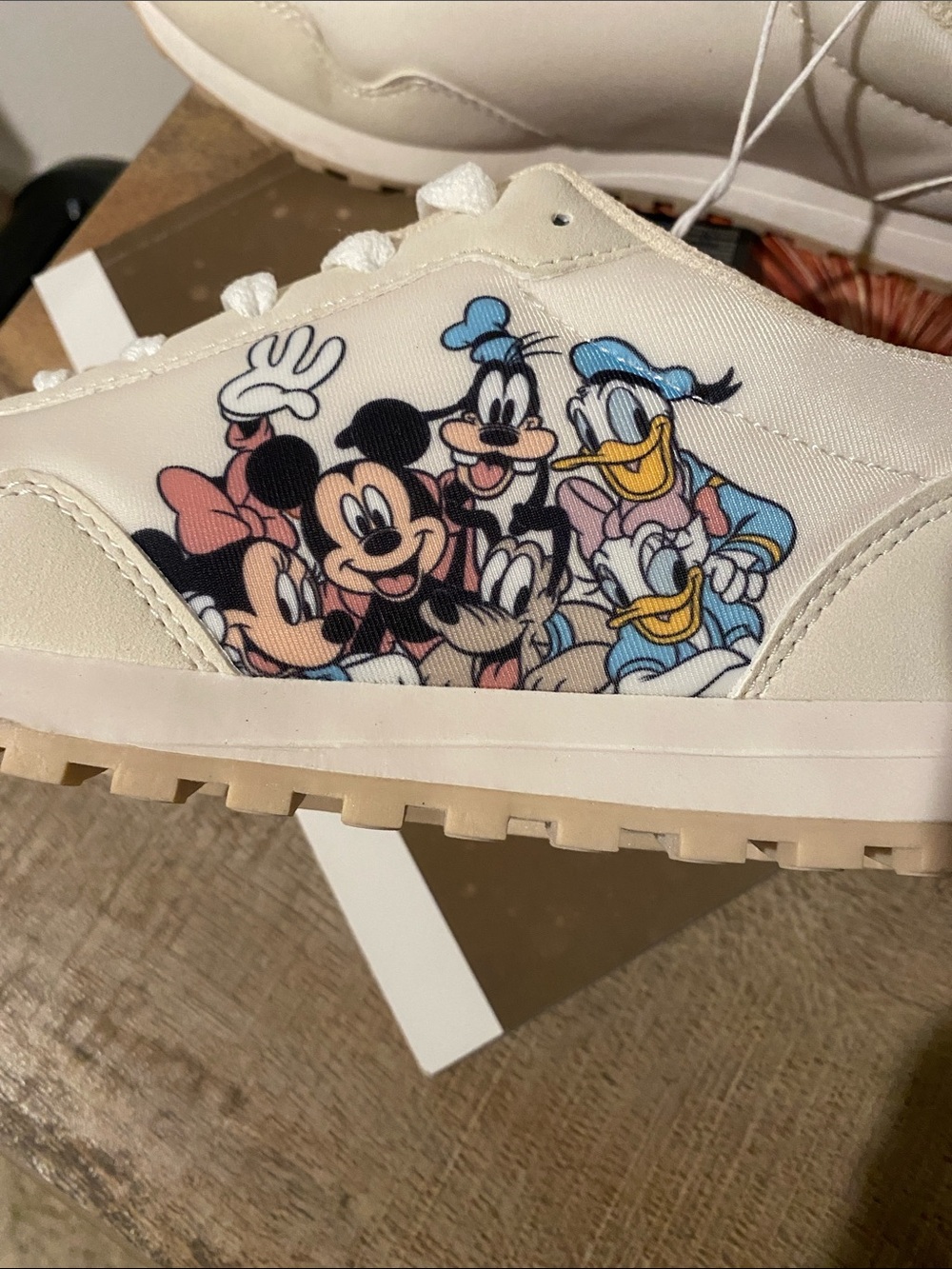 New With Tag Disney Women
Cream and Pink Mickey Sneakersnew Size 8, - Picture 4 of 7